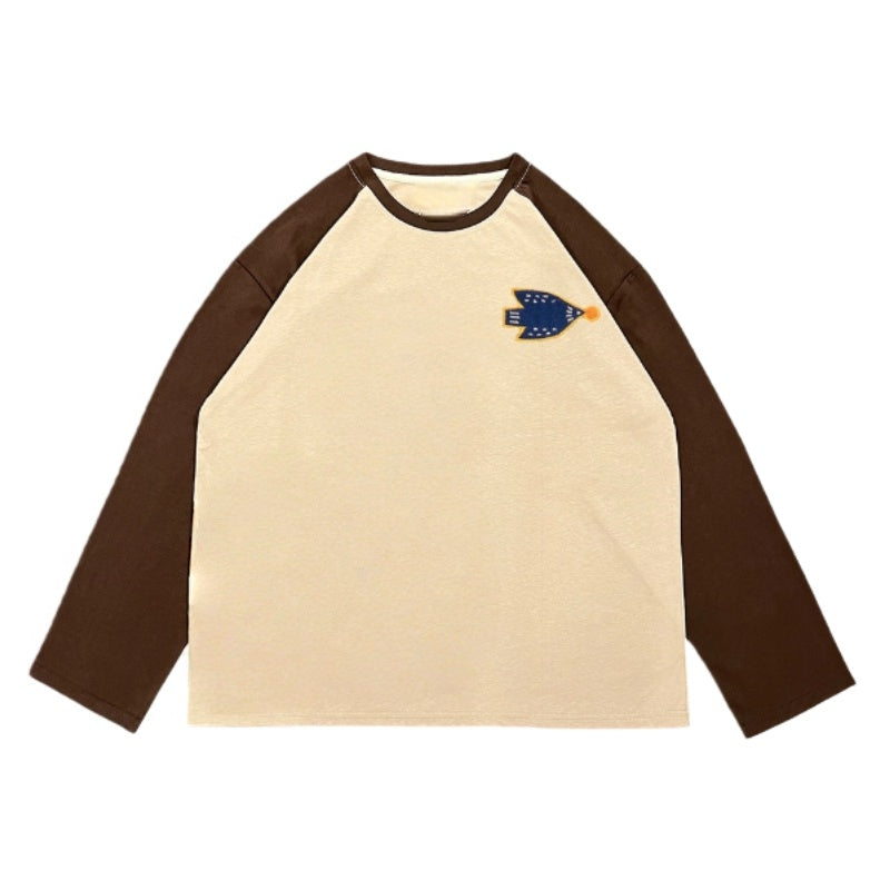 Color-Blocked Retro Long Sleeve