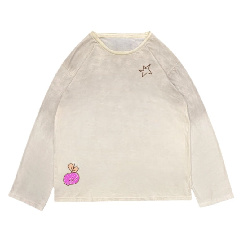 Graffiti Hip Hop White Long Sleeve