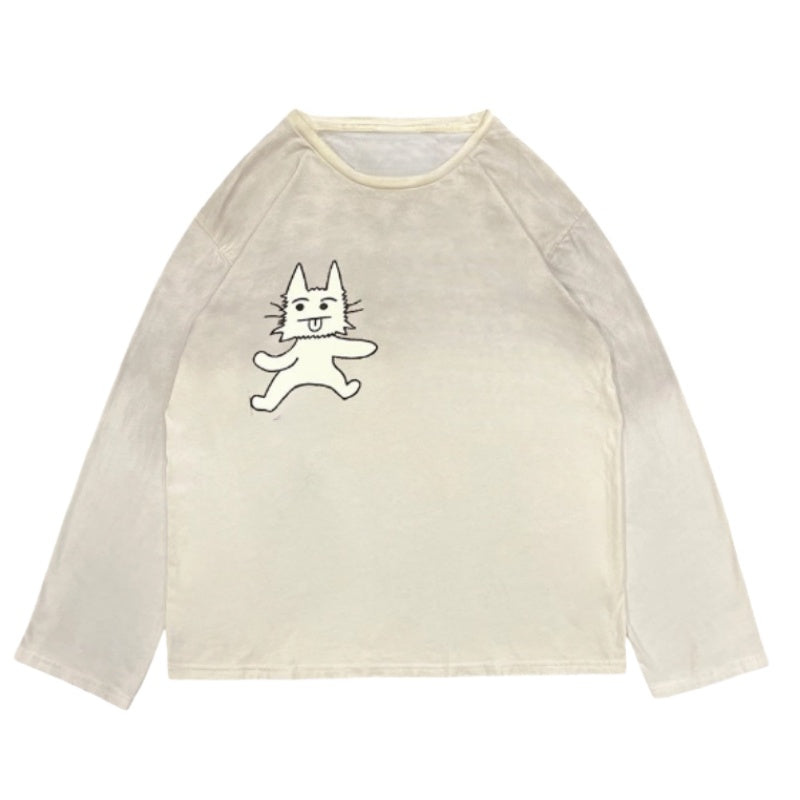 Chic Hip Hop Illustration Long Sleeve