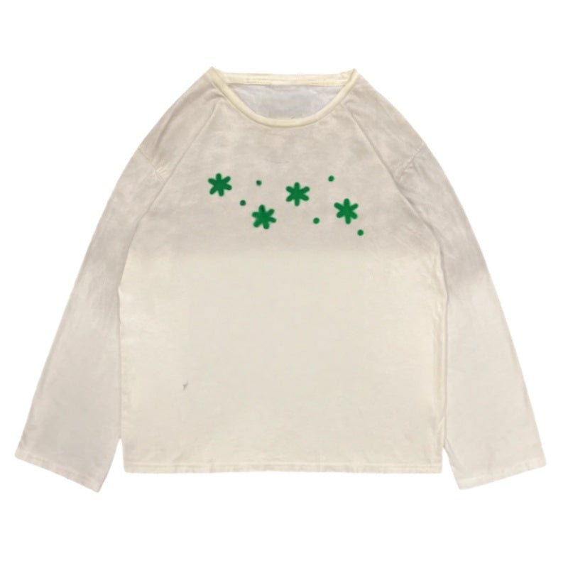 Fashionable Oversized Dirty Long Sleeve